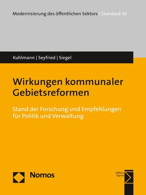 cover image of Wirkungen kommunaler Gebietsreformen